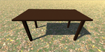 3D Model Table Wood 1